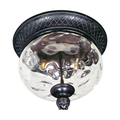 Maxim Carriage House 2-Lght 12" Wide Oriental Brnz Outdoor Flush Mount Lght 40429WGOB